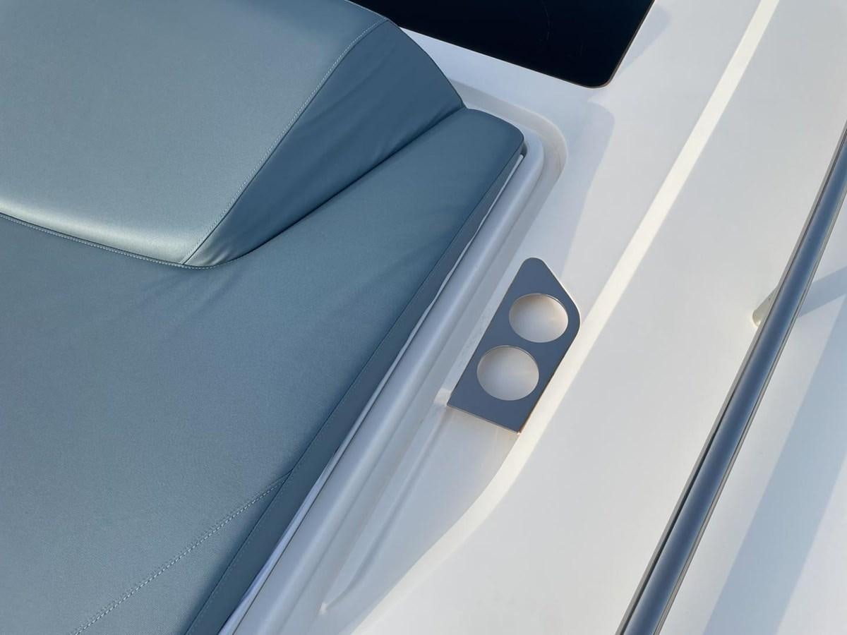 a close-up of a blue piece of equipment aboard AFON Yacht for Sale
