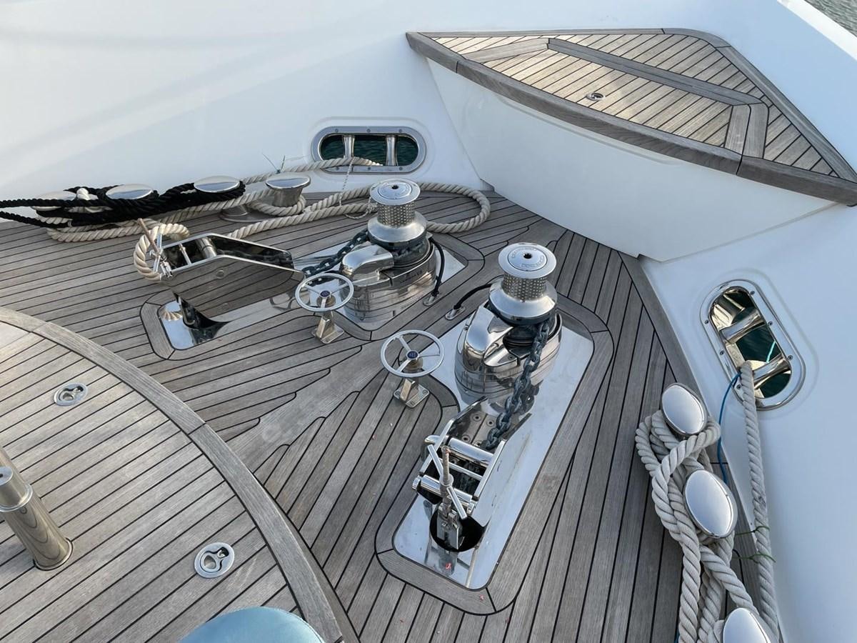a deck of a ship aboard AFON Yacht for Sale