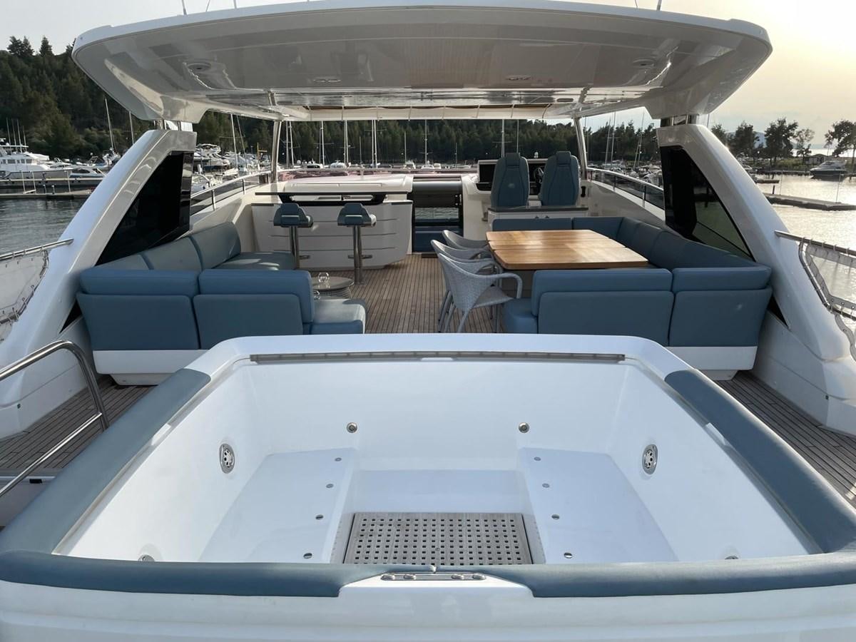 the back of a boat aboard AFON Yacht for Sale