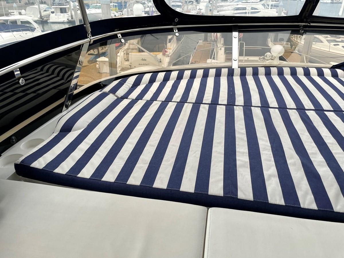 a striped flag on a car aboard GRACE ELLEN Yacht for Sale