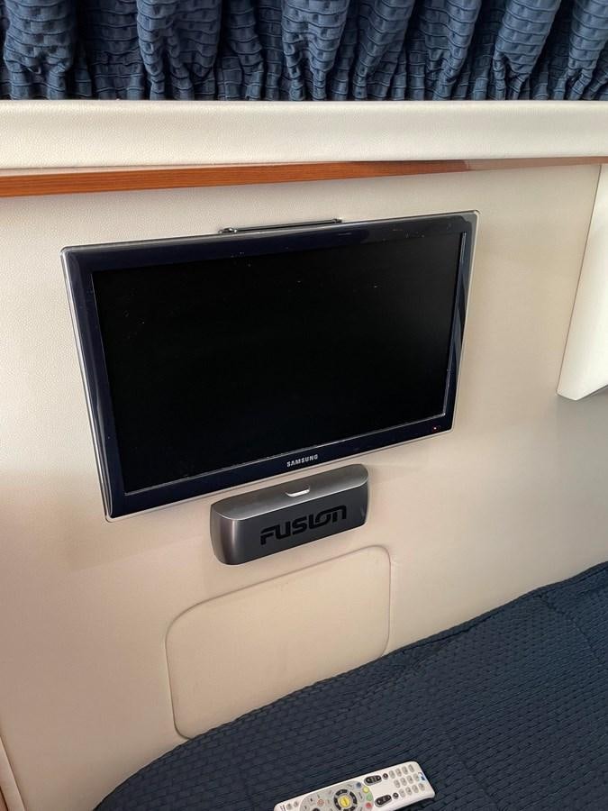 a tv on a shelf aboard GRACE ELLEN Yacht for Sale