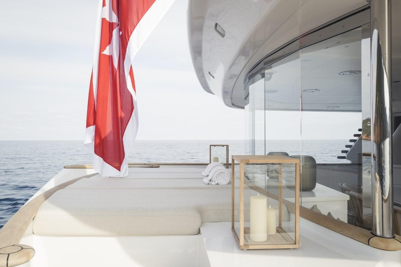 a boat on the water aboard LUCKY US Yacht for Sale