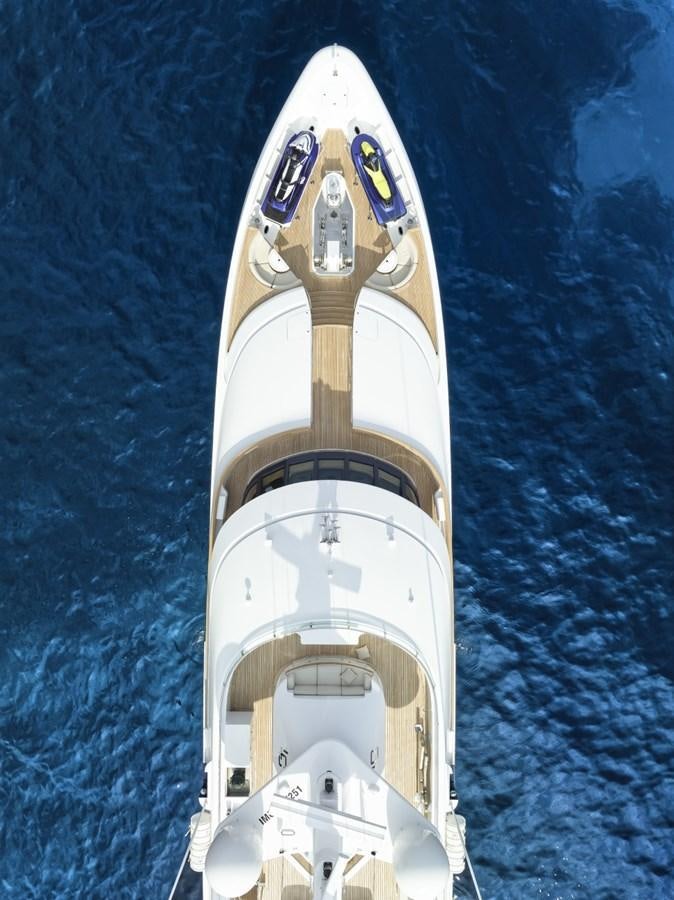 a space shuttle on a launch pad aboard LUCKY US Yacht for Sale