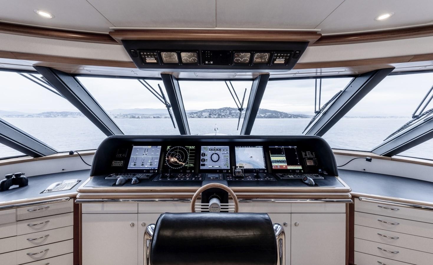inside of a vehicle aboard LUCKY US Yacht for Sale