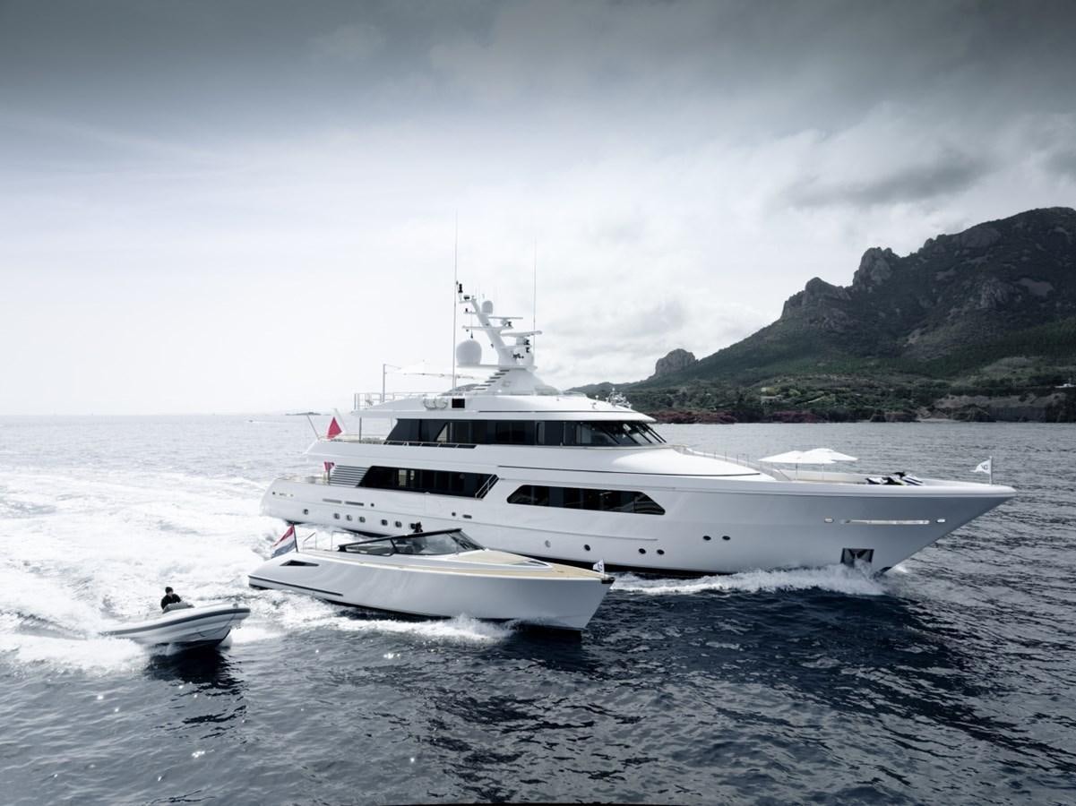 a boat on the water aboard LUCKY US Yacht for Sale