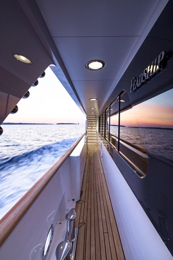 a dock with a boat on it aboard LUCKY US Yacht for Sale