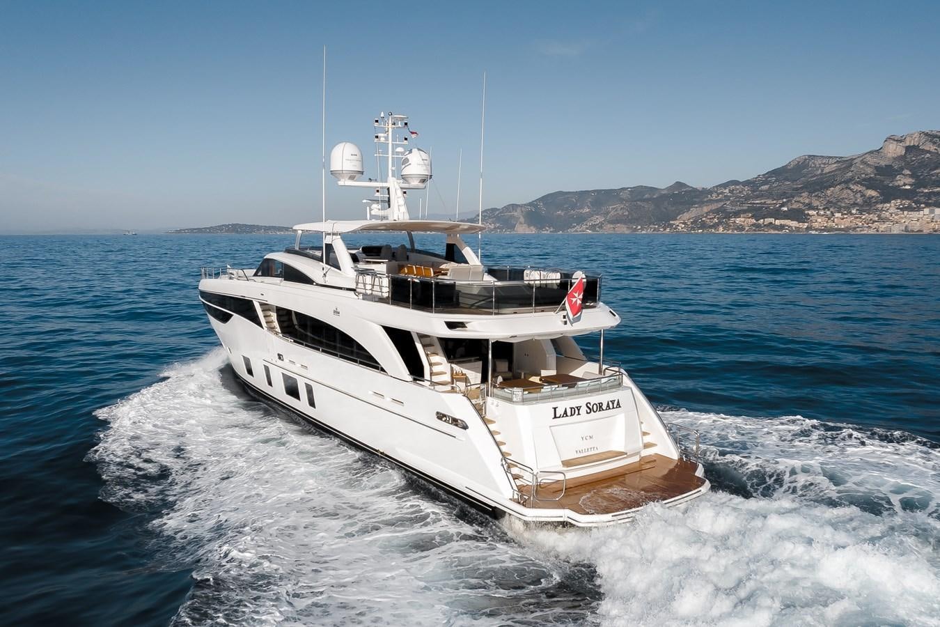 a boat on the water aboard RIVIERA LIVING Yacht for Sale
