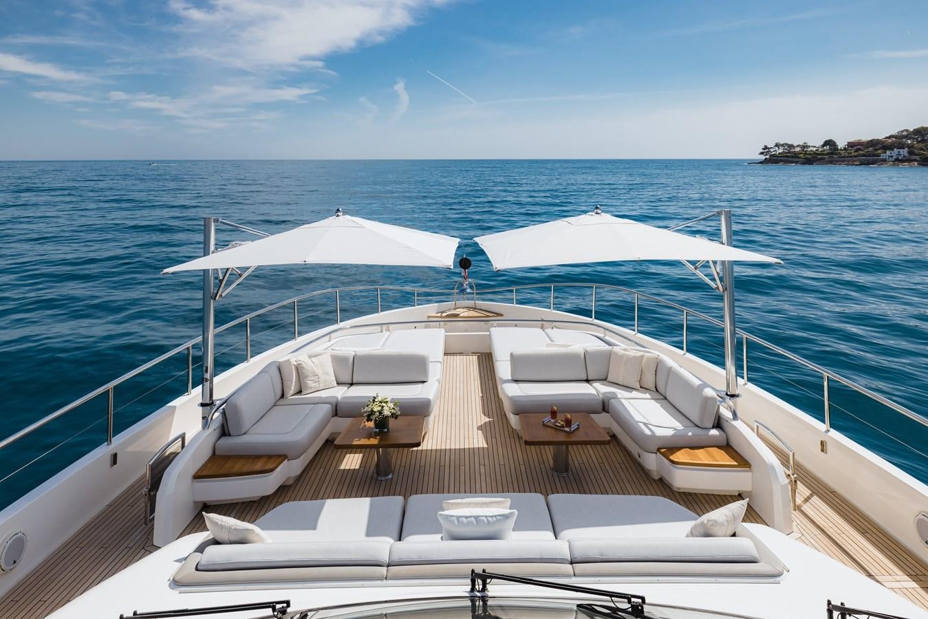 a boat on the water aboard RIVIERA LIVING Yacht for Sale