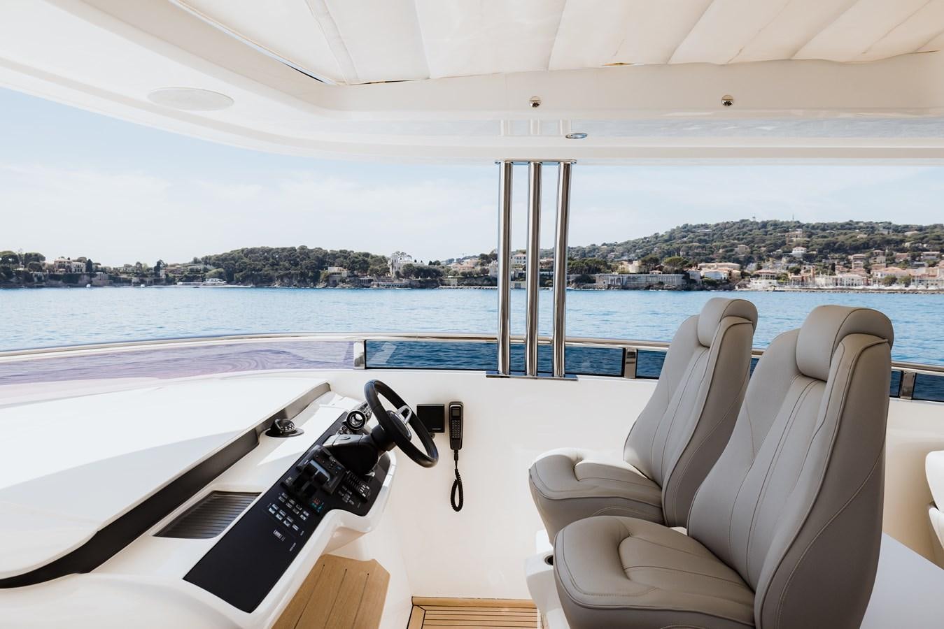 a boat on the water aboard RIVIERA LIVING Yacht for Sale