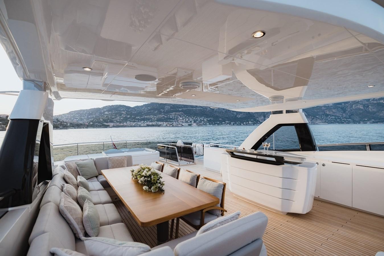 a boat on the water aboard RIVIERA LIVING Yacht for Sale