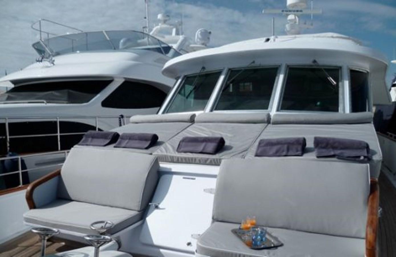 a group of white yachts aboard DUNE Yacht for Sale