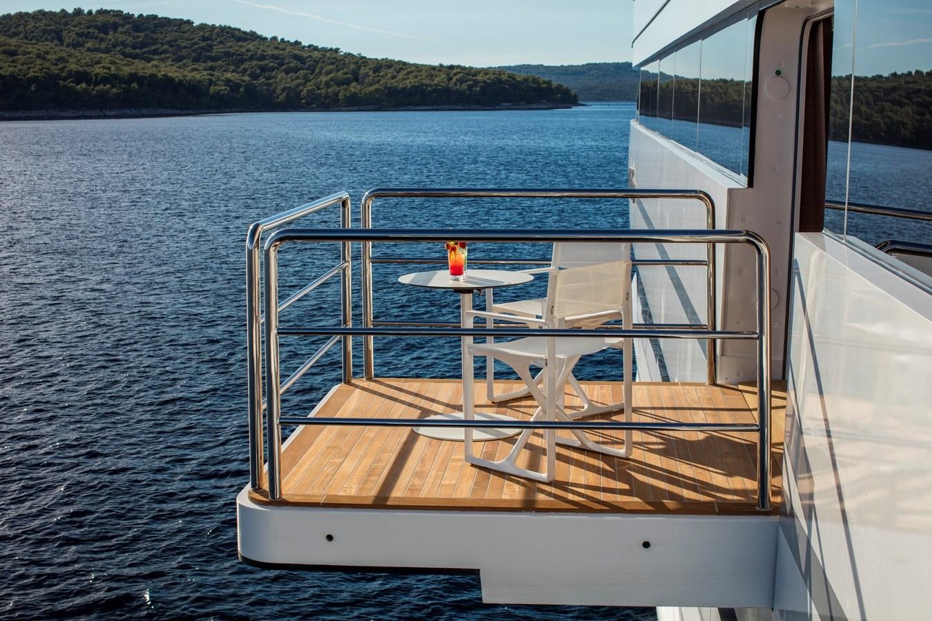 a boat on the water aboard KATINA Yacht for Charter