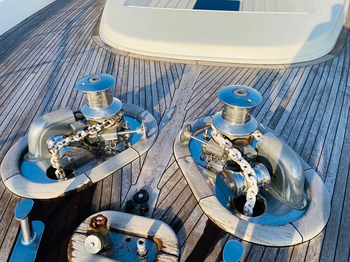 a group of metal objects aboard GINEVRA Yacht for Sale