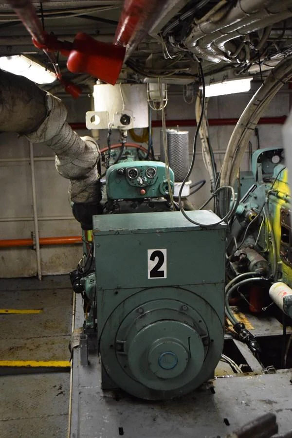 a machine with a large piece of equipment on it aboard MAGIC SPIRIT Yacht for Sale