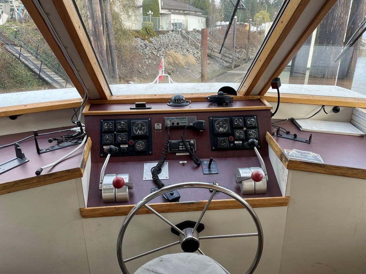 a radio on a table aboard MAGIC MOMENT Yacht for Sale