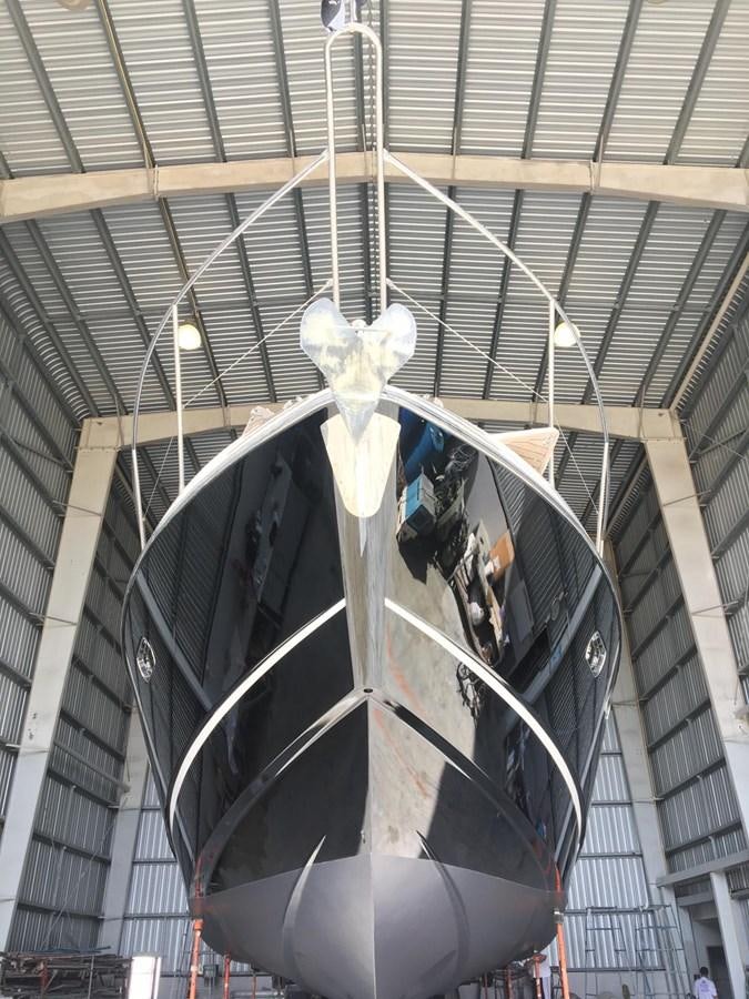 a statue of a person on a horse aboard OSCA Yacht for Sale