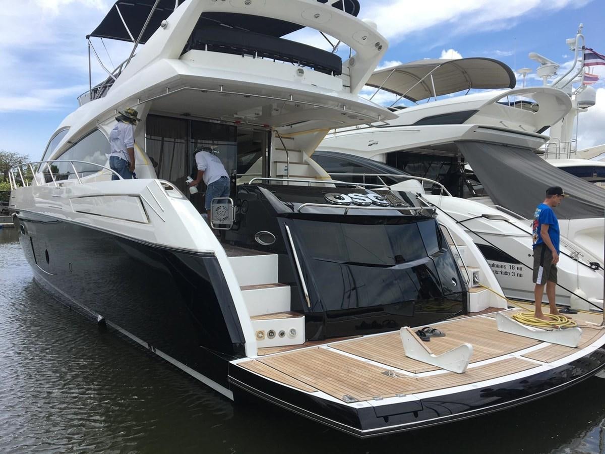 a boat on the water aboard OSCA Yacht for Sale
