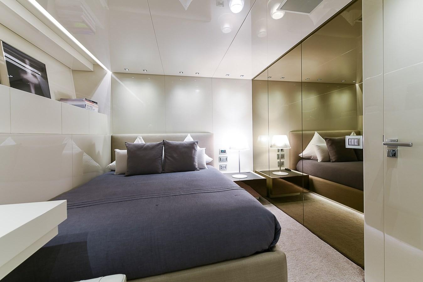 a room with a bed and a couch aboard MUSHA Yacht for Sale