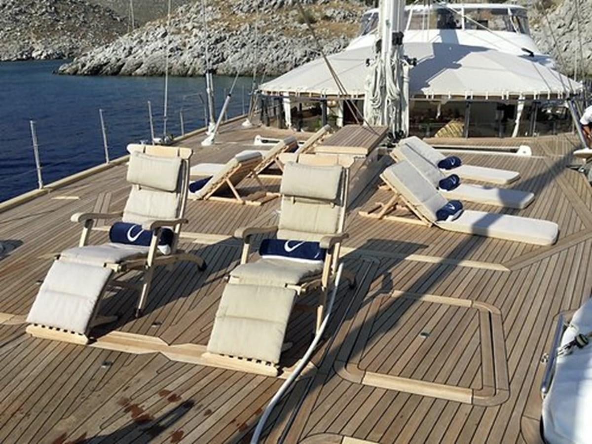 a group of boats on a dock aboard LA LUNA Yacht for Sale