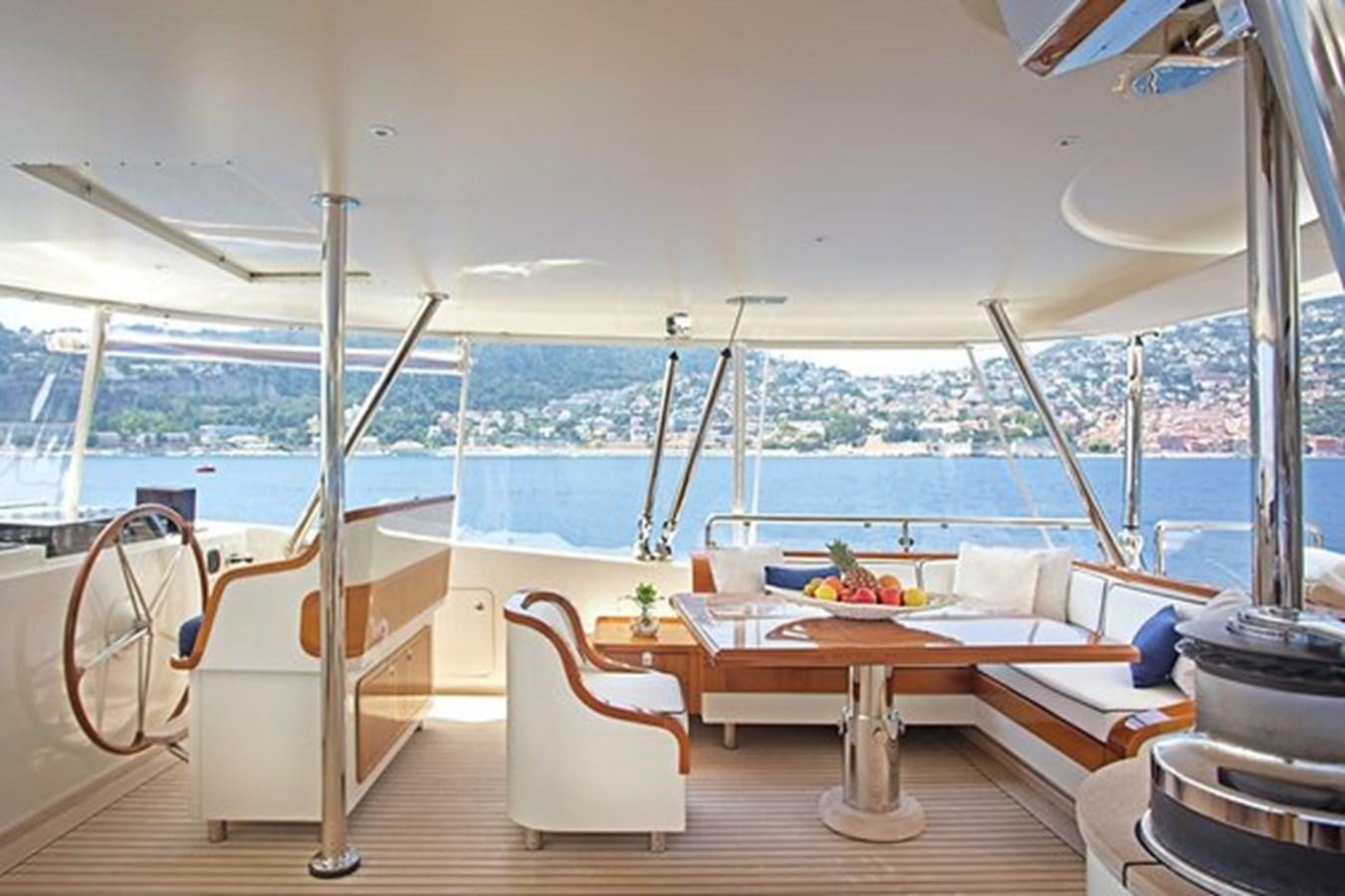 a boat on the water aboard LA LUNA Yacht for Sale