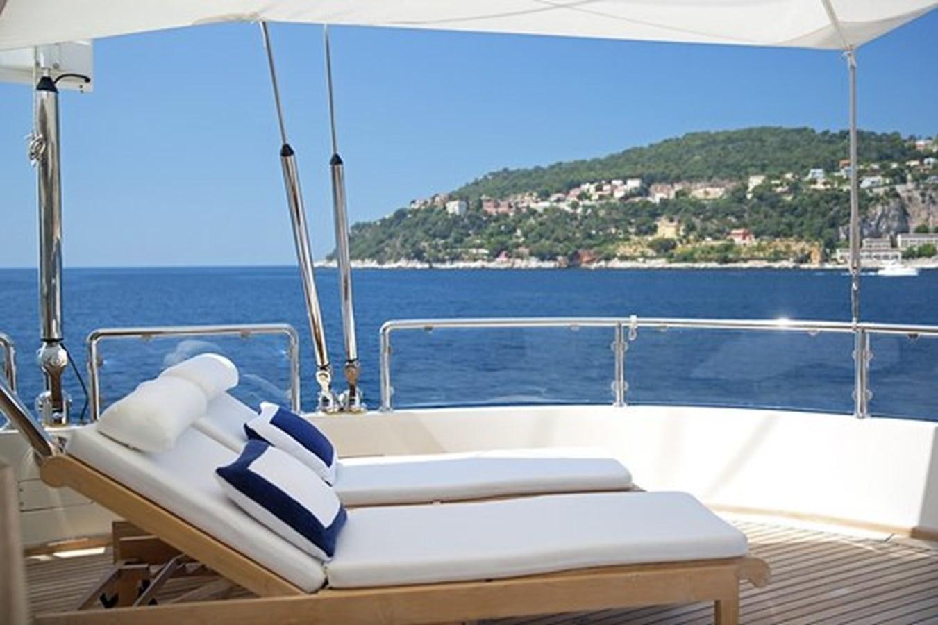 a boat on the water aboard LA LUNA Yacht for Sale