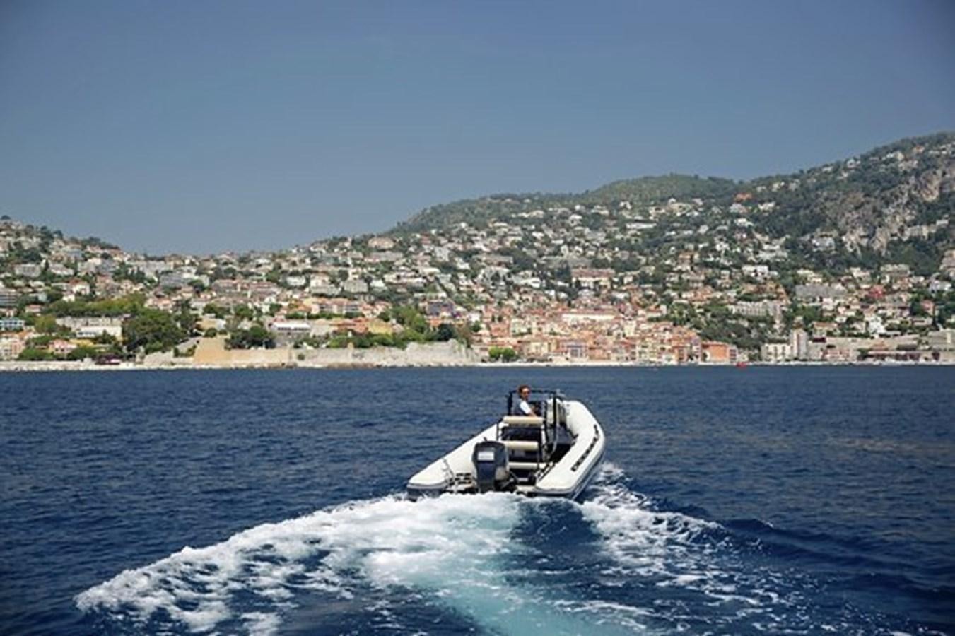 a boat on the water aboard LA LUNA Yacht for Sale