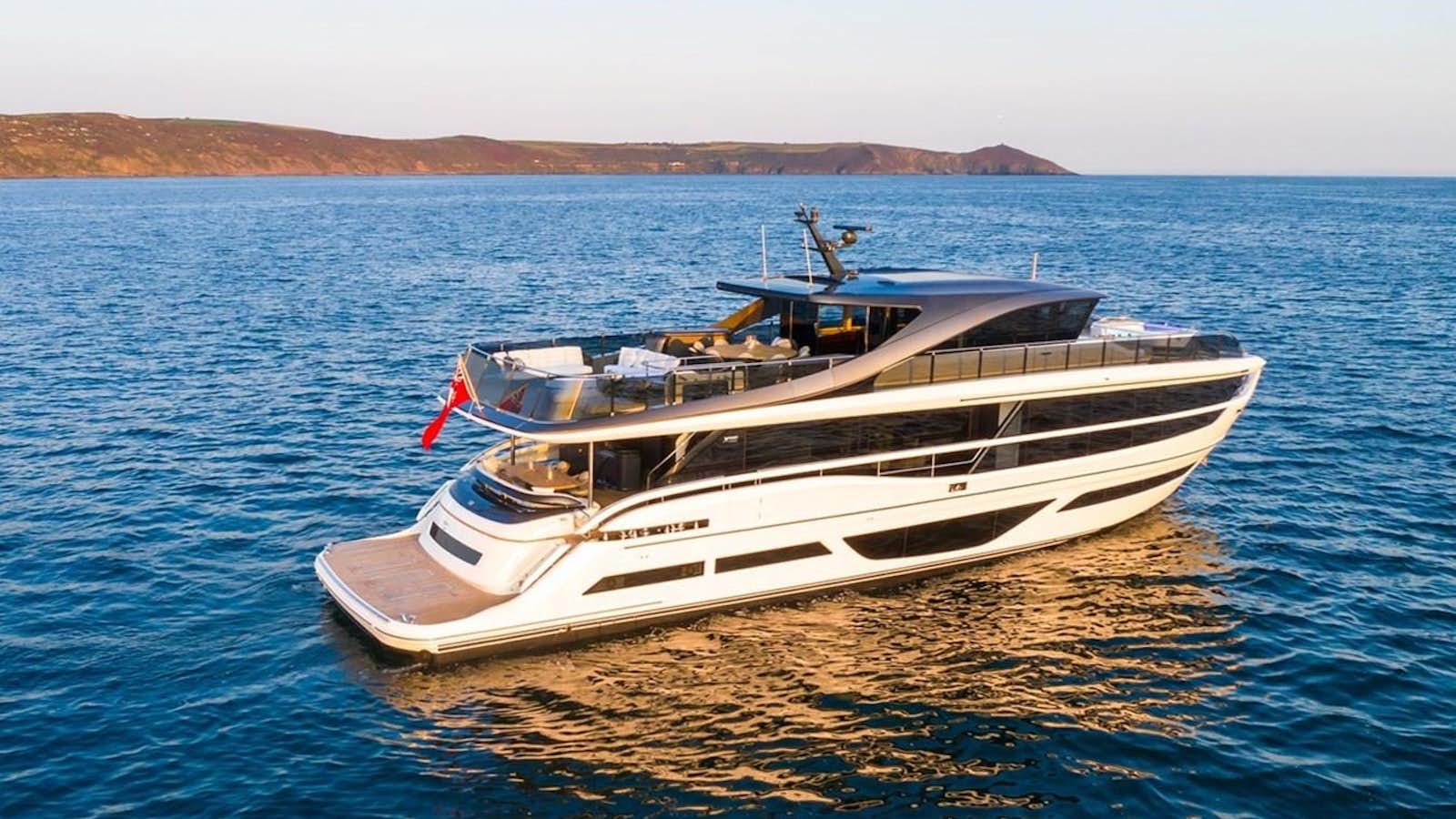 a boat on the water aboard PRINCESS Y95/01 Yacht for Sale