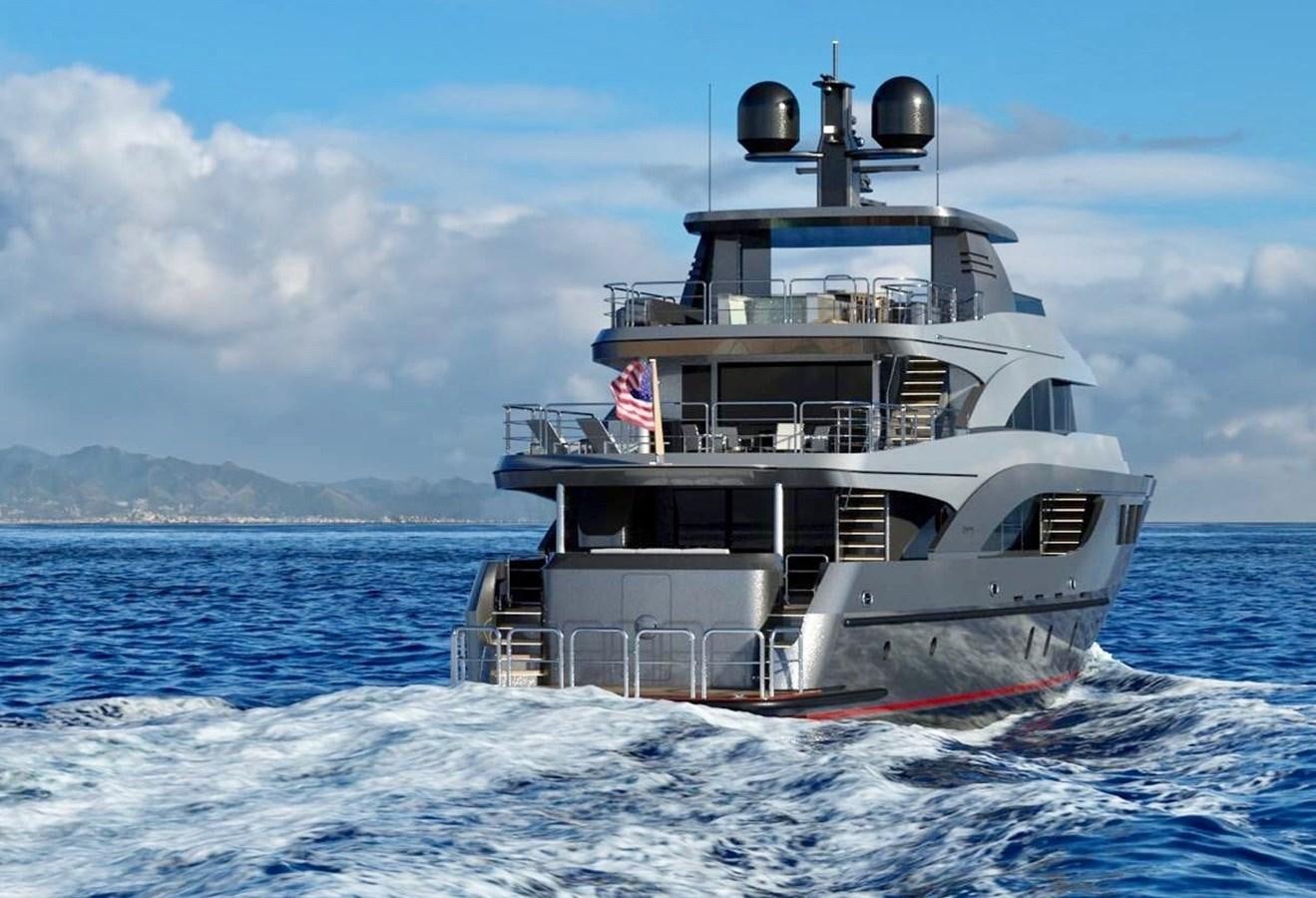a ship in the water aboard CUSTOM 112 Yacht for Sale