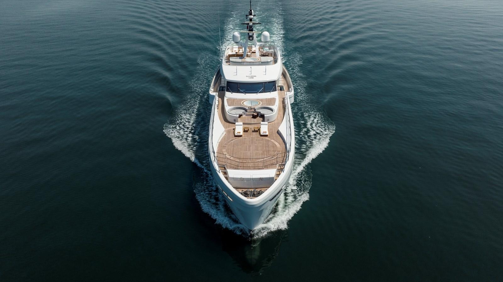 a ship in the water aboard STERN Yacht for Sale
