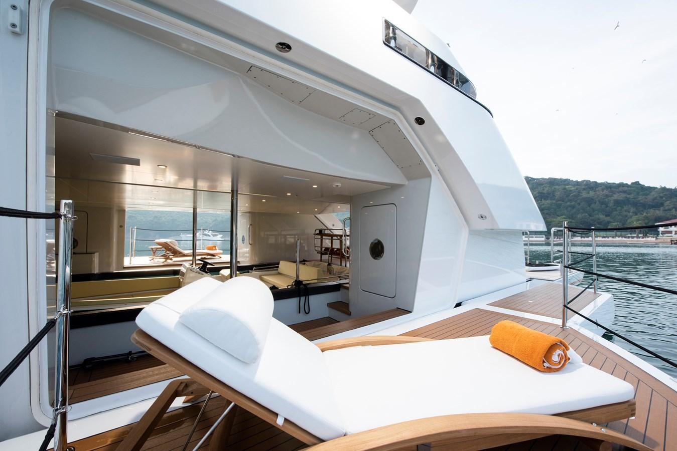 a boat on the water aboard STERN Yacht for Sale
