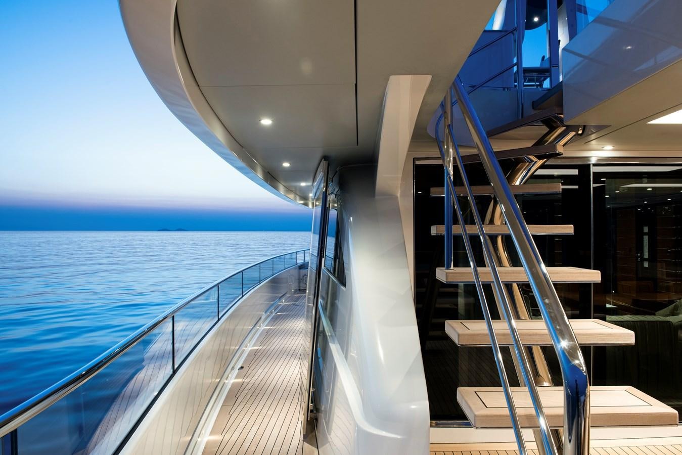 a boat on the water aboard STERN Yacht for Sale
