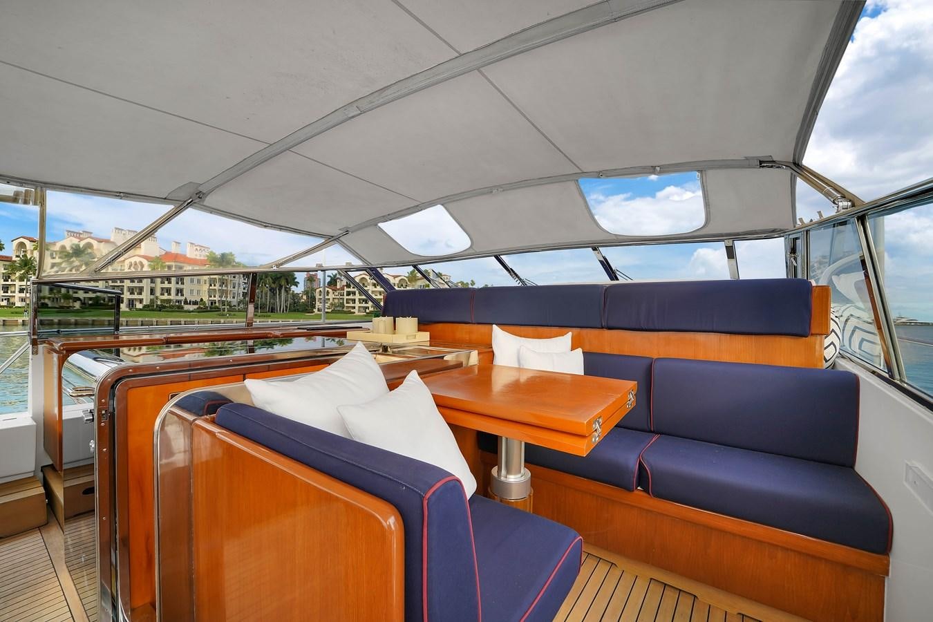 inside of a car aboard HAKUNA MATATA Yacht for Sale