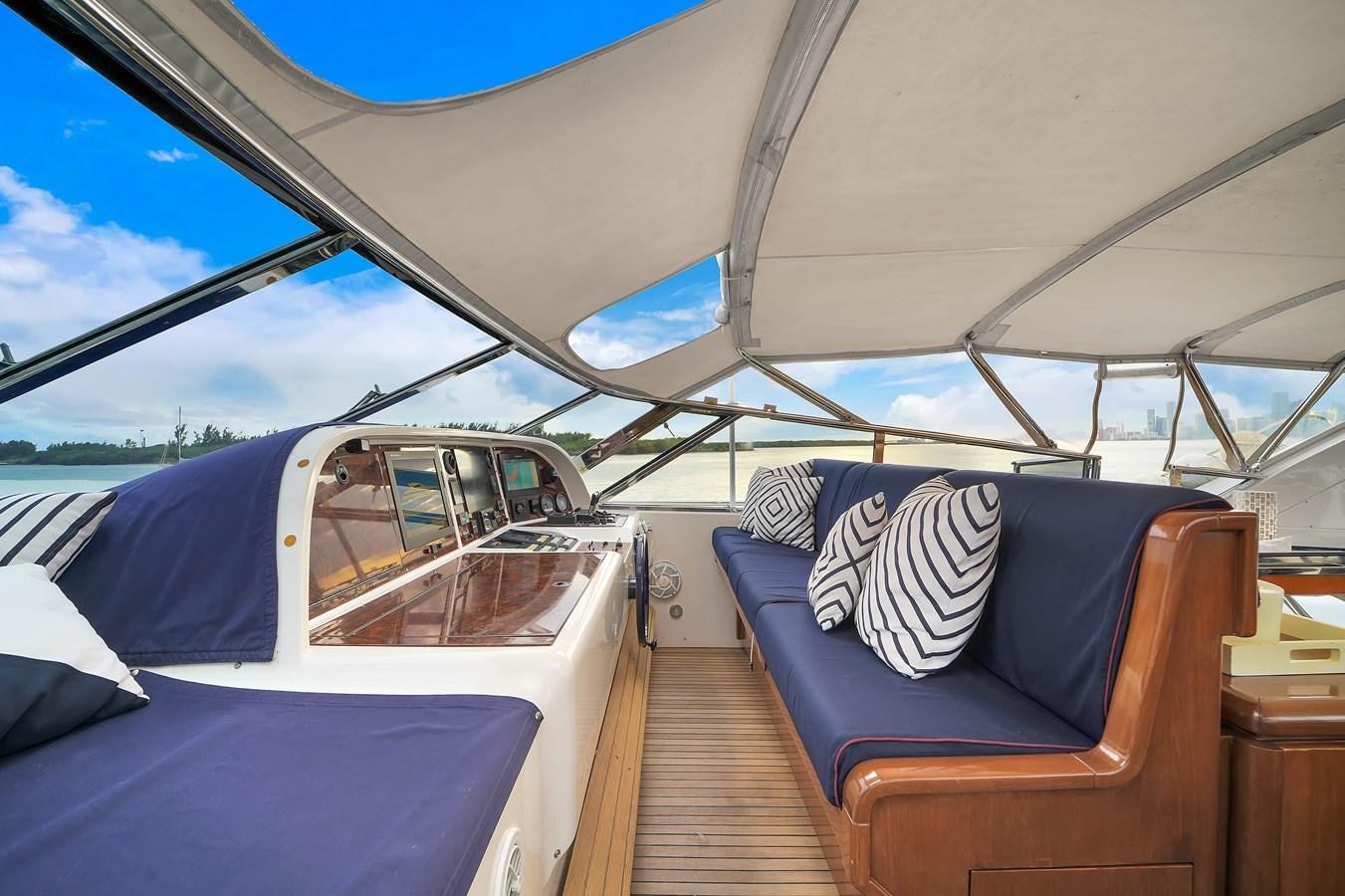inside of a tent aboard HAKUNA MATATA Yacht for Sale