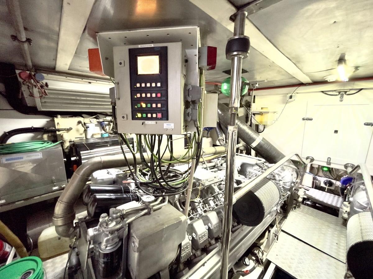 a machine with a screen aboard HAKUNA MATATA Yacht for Sale