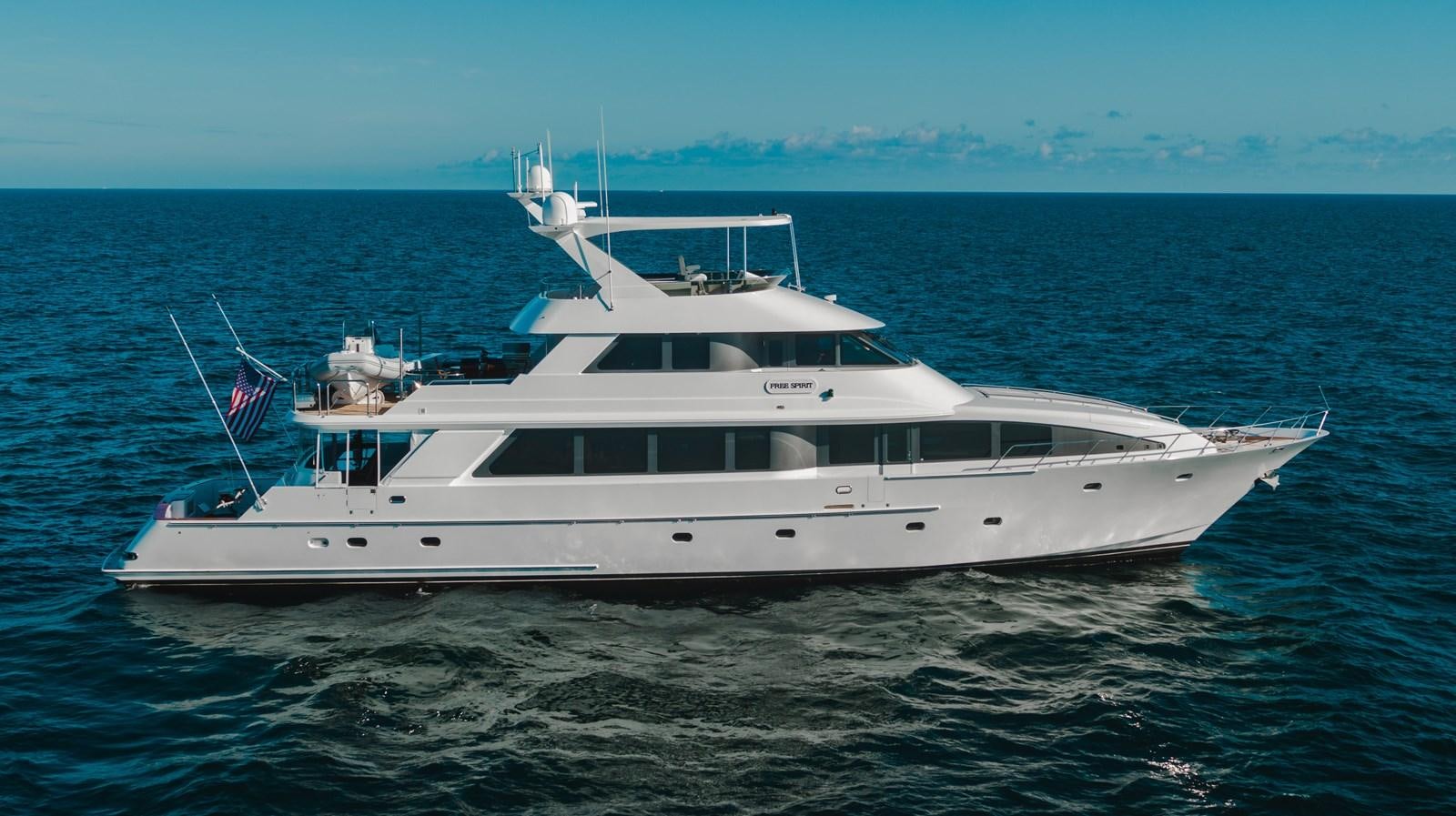 a white yacht in the water aboard SHORT GAME Yacht for Sale
