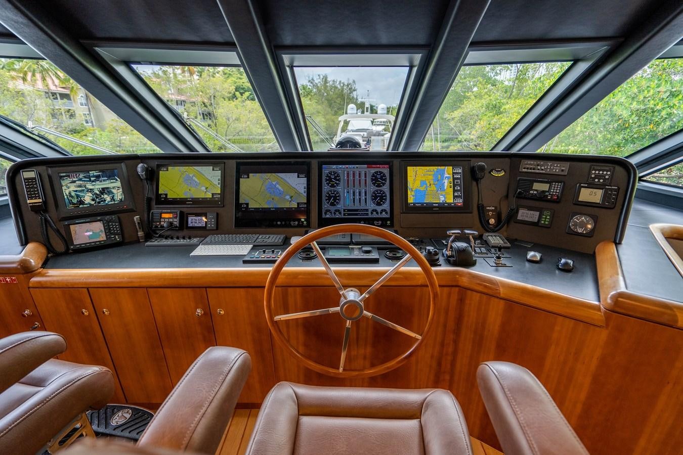 inside of a car aboard SHORT GAME Yacht for Sale