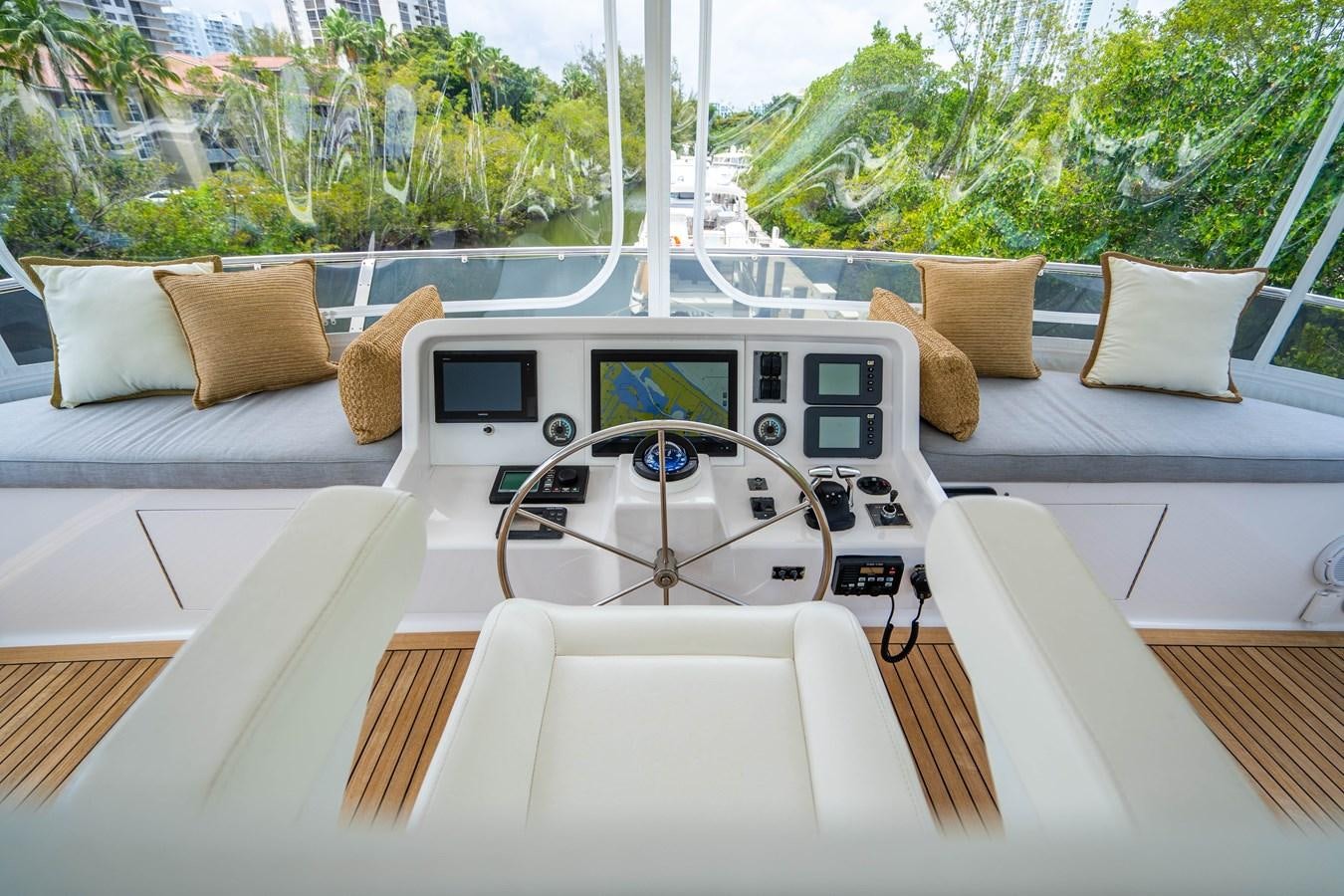 a cockpit of a plane aboard SHORT GAME Yacht for Sale