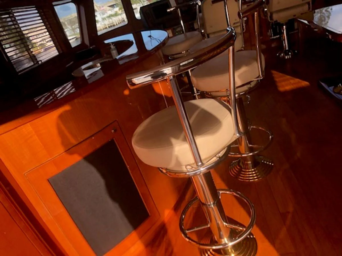 a drum set in a room aboard JEF82110L506 Yacht for Sale