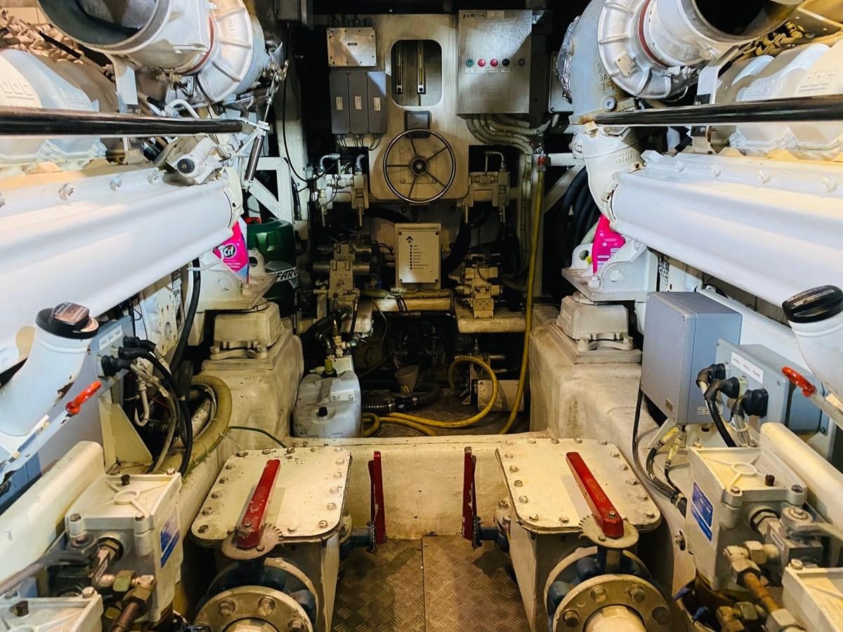 a room full of equipment aboard DEA Yacht for Sale