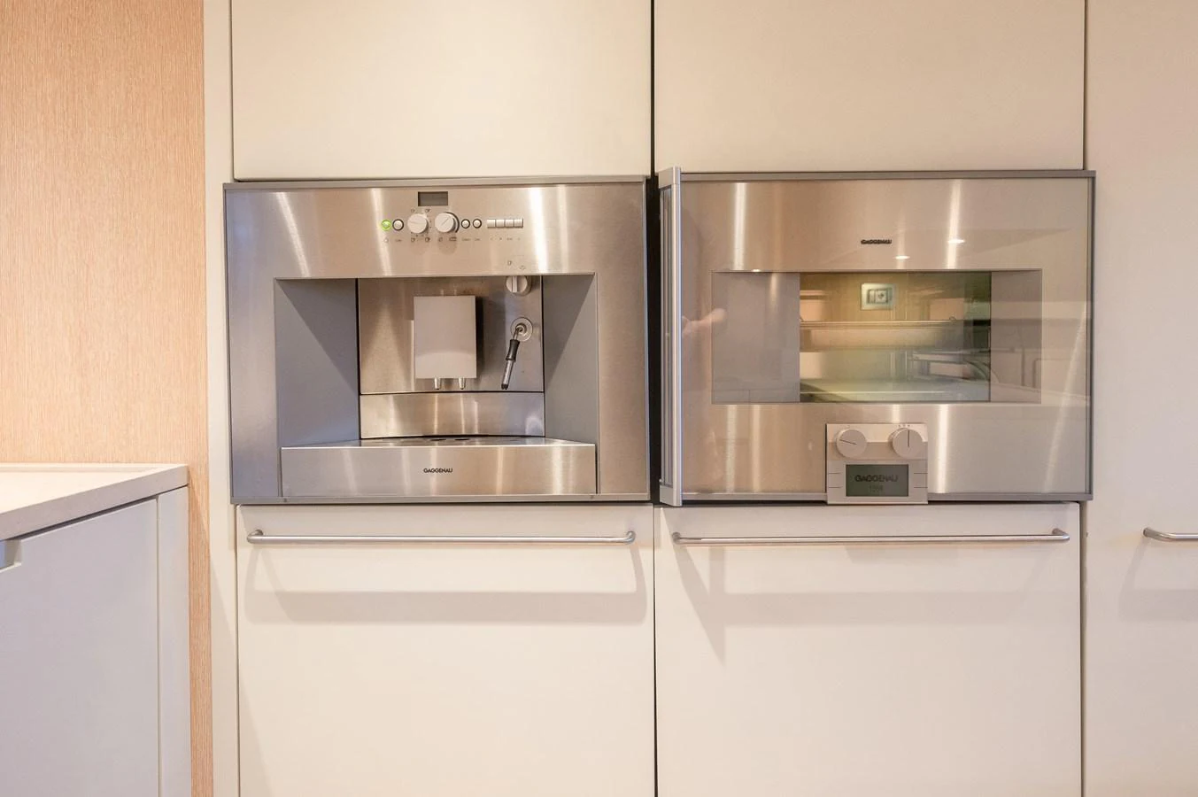 a kitchen with two ovens aboard ASTONISH Yacht for Sale