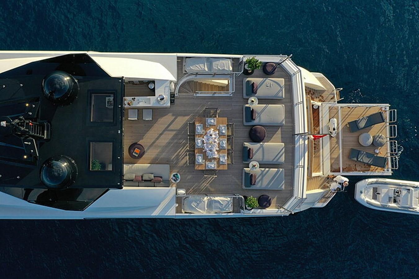 a high angle view of a ship aboard NEXT Yacht for Sale