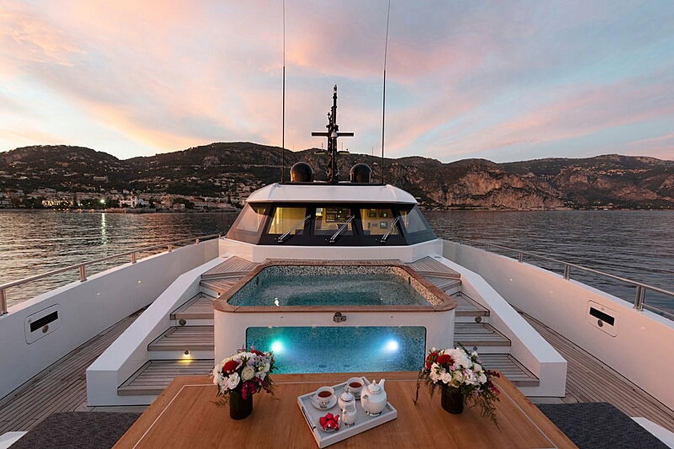 a boat on a body of water aboard NEXT Yacht for Sale