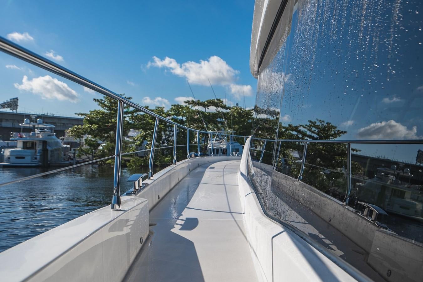 a walkway over water aboard PLANE TO SEA Yacht for Sale