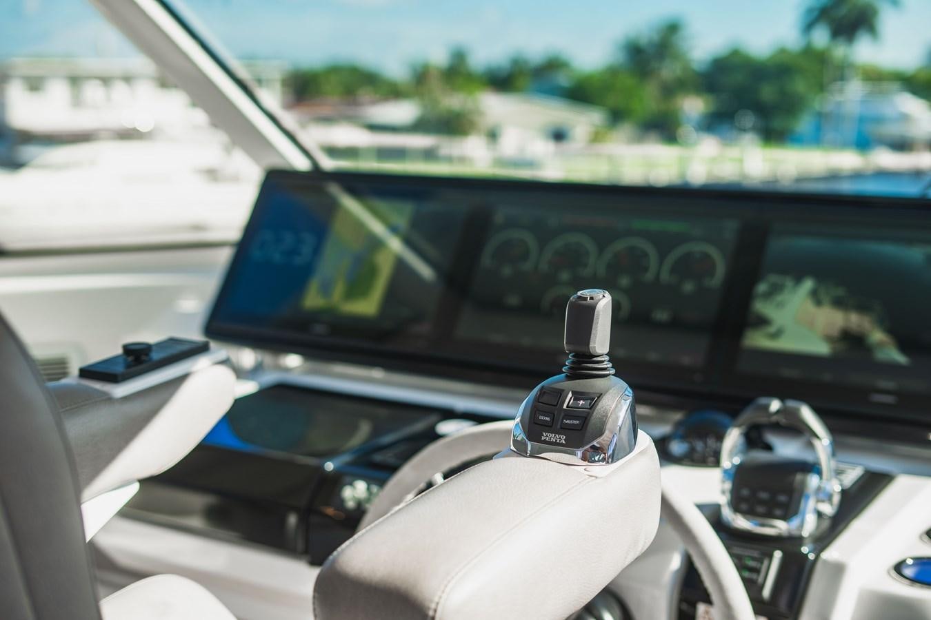 inside of a car aboard PLANE TO SEA Yacht for Sale