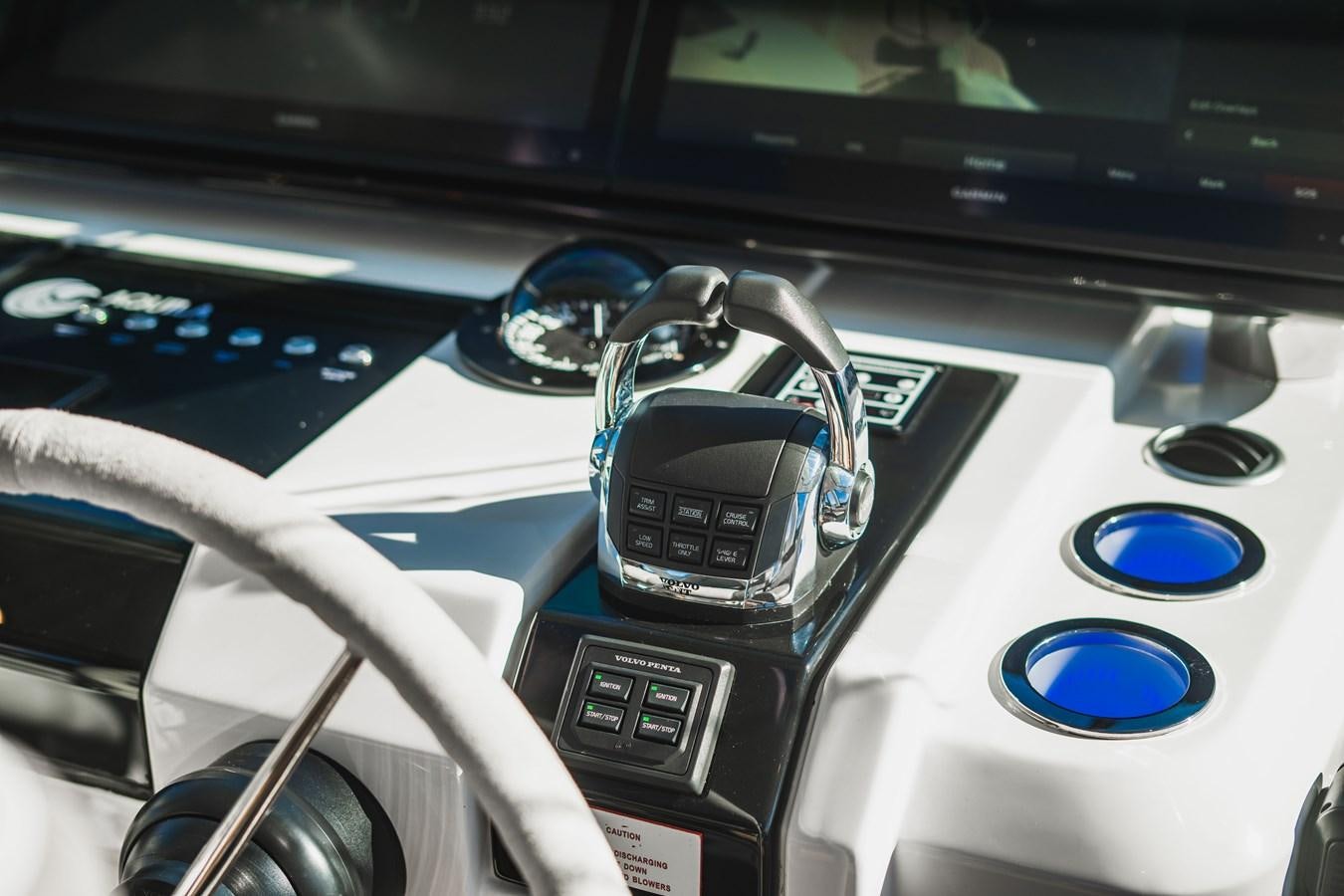 a car with a keypad and a keypad aboard PLANE TO SEA Yacht for Sale