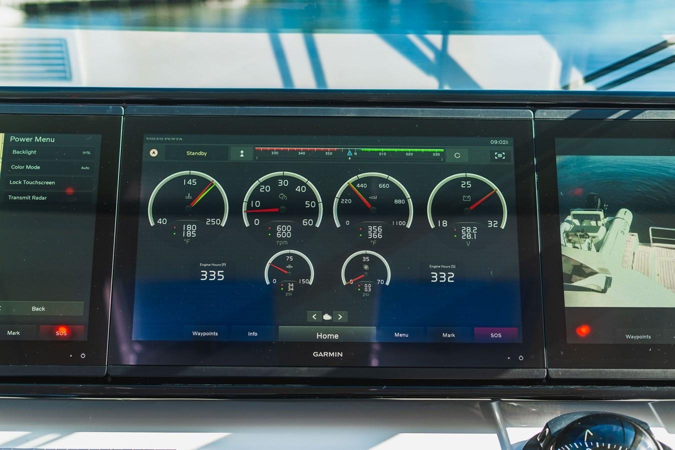 graphical user interface, application aboard PLANE TO SEA Yacht for Sale