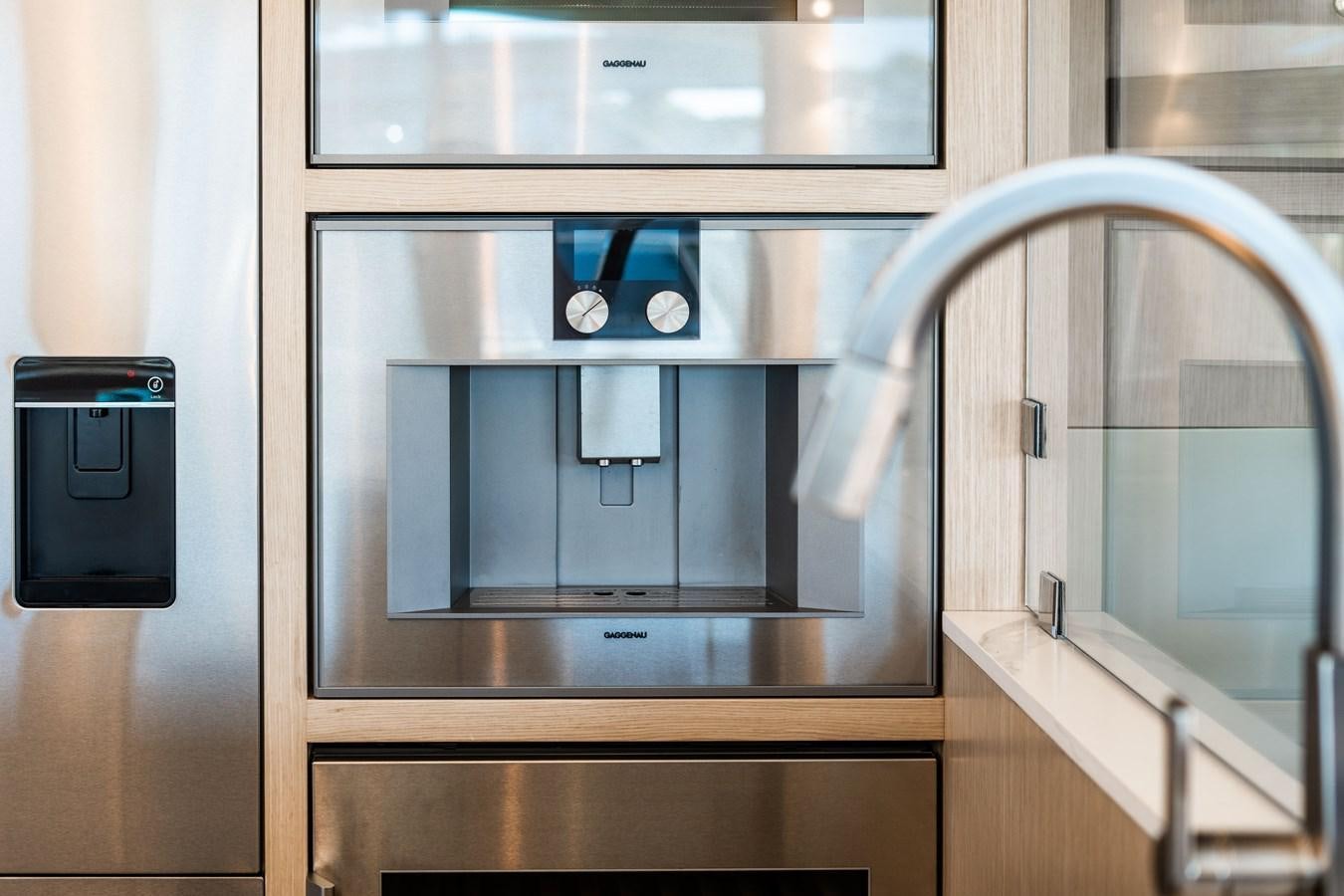 a machine with a screen aboard PLANE TO SEA Yacht for Sale