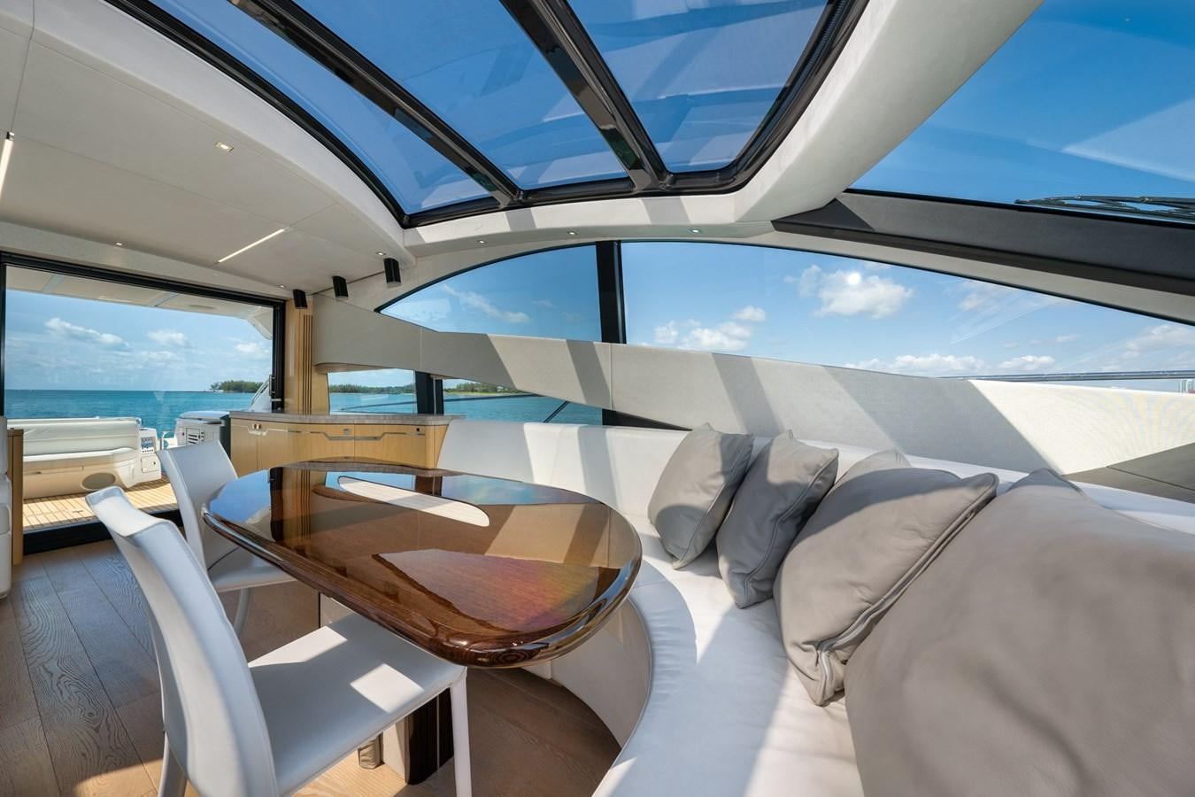 inside of a bus aboard SUNSEEKER PREDATOR 68 Yacht for Sale