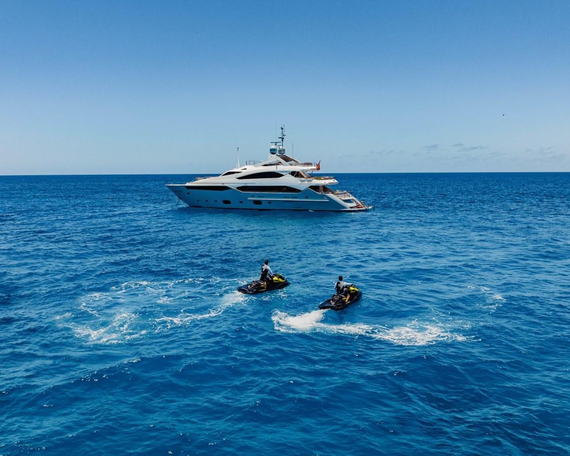 a group of people in a boat aboard TAYRONA Yacht for Sale