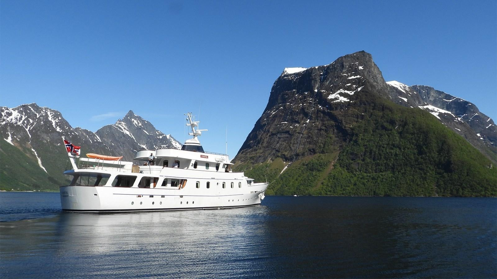 a boat in the water aboard CHANTAL Yacht for Sale